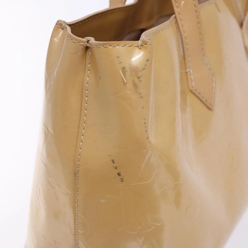 LOUIS VUITTON Vernis Wilshire PM Hand Bag Rose Flow Lantern Auth - Picture 11 of 16